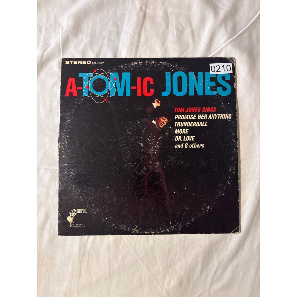 Parrot A-Tom-ic Jones Vinyl LP 12" Black Fair Stereo PAS 71007 Thunderball 1966